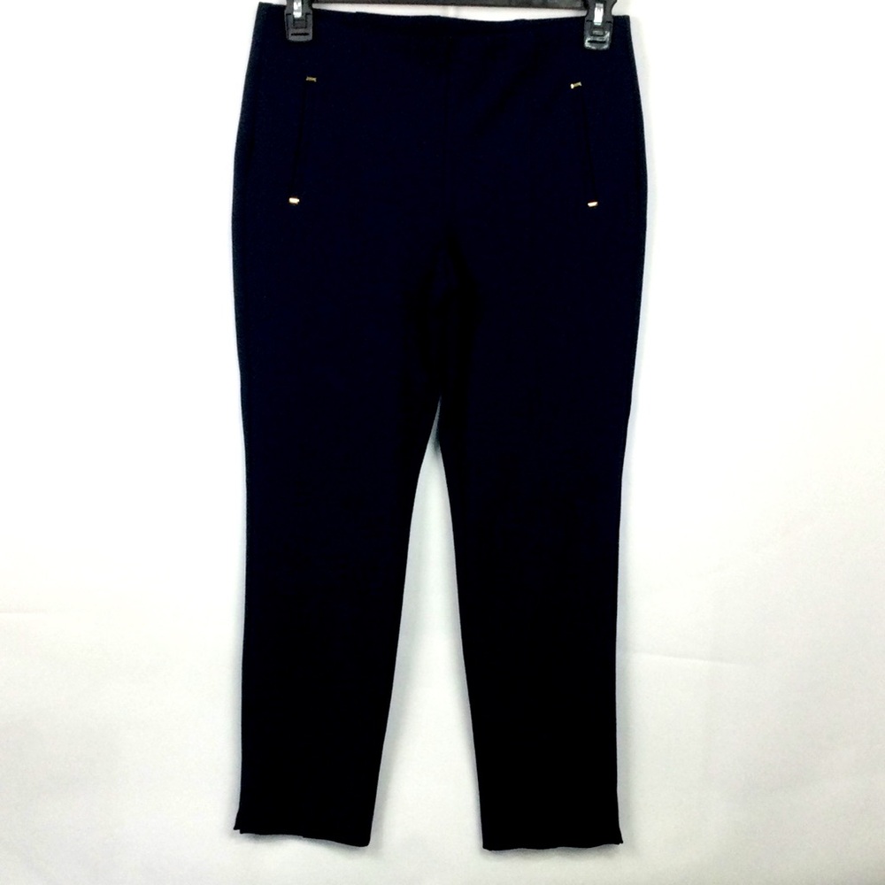 Chico's Juliet Ponte Trim Detail‎ Pants Womens Sz 0.5 = 6/S